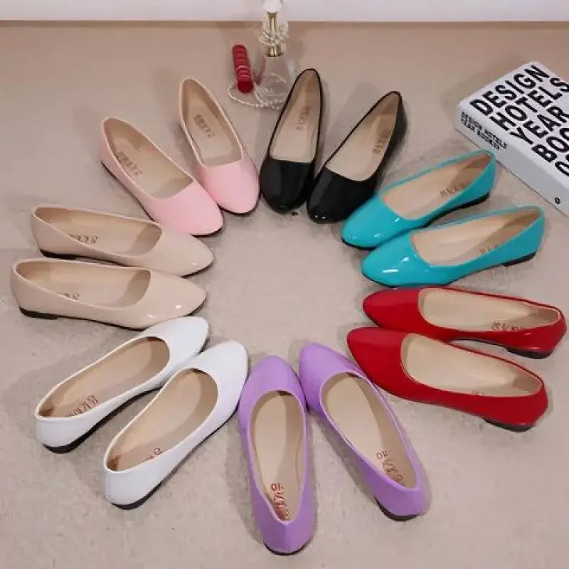 Women Candy Color Ballet Flats
