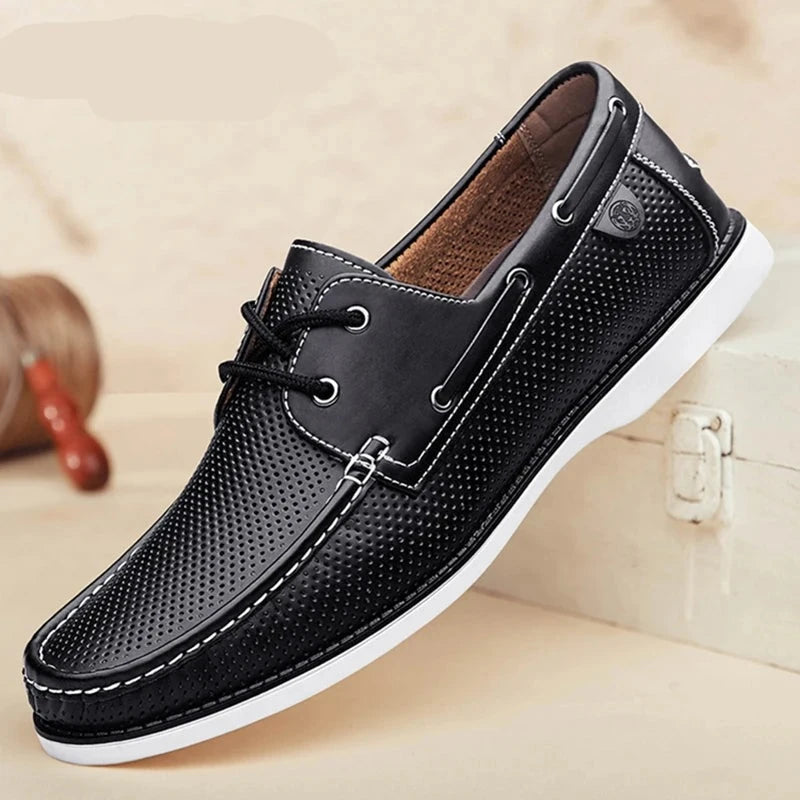 breathable lace-up Loafers for men