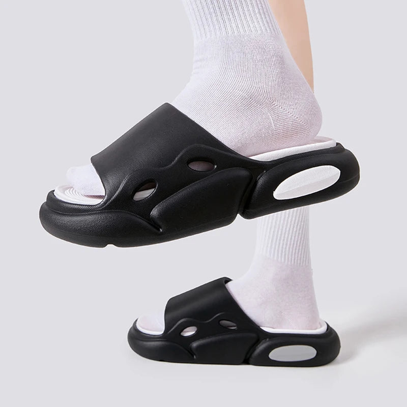 Mix Color Thick Platform Cloud Slippers