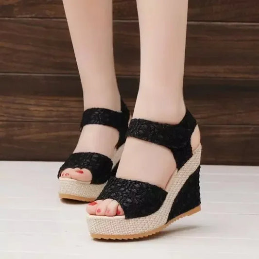 New High-Heeled Wedge