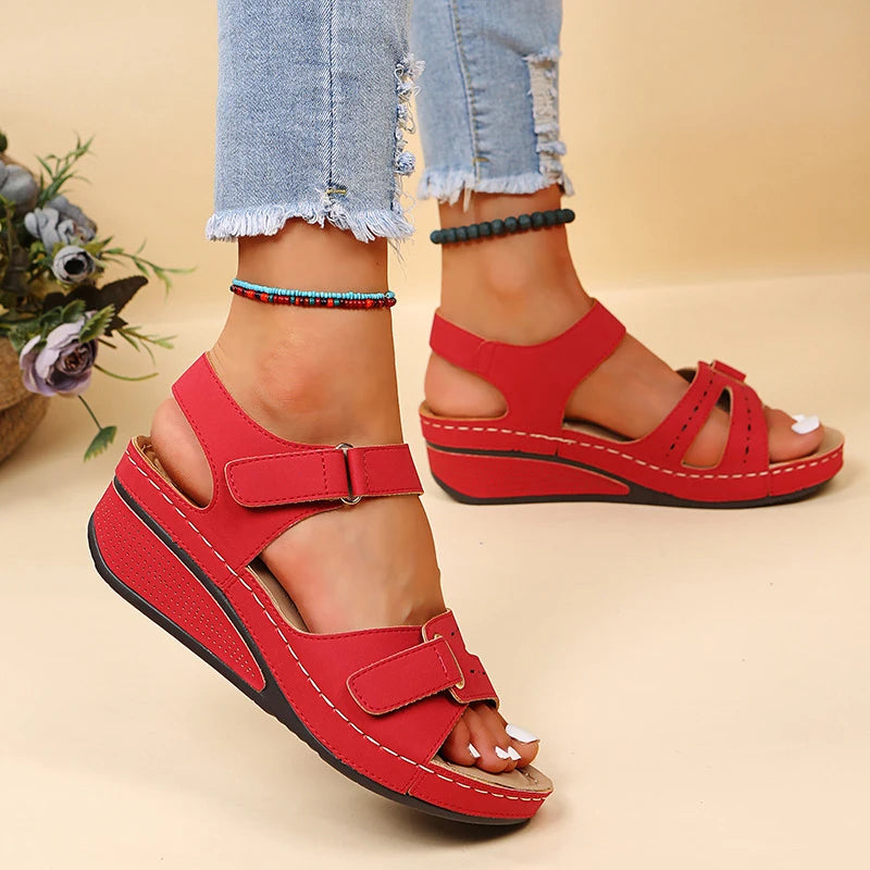 Fashion Buckle Peep Toe Sandals