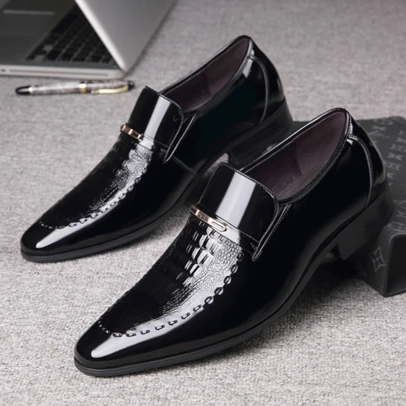 2024 Men Leather Shoes Classic Office Shoes