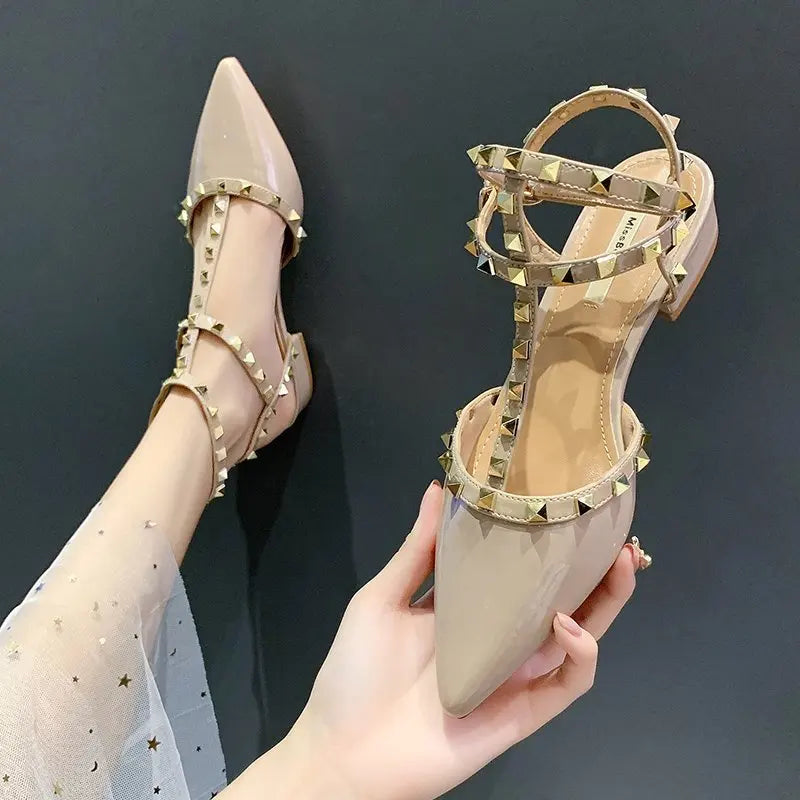 New Fashion High Heels Square Heel