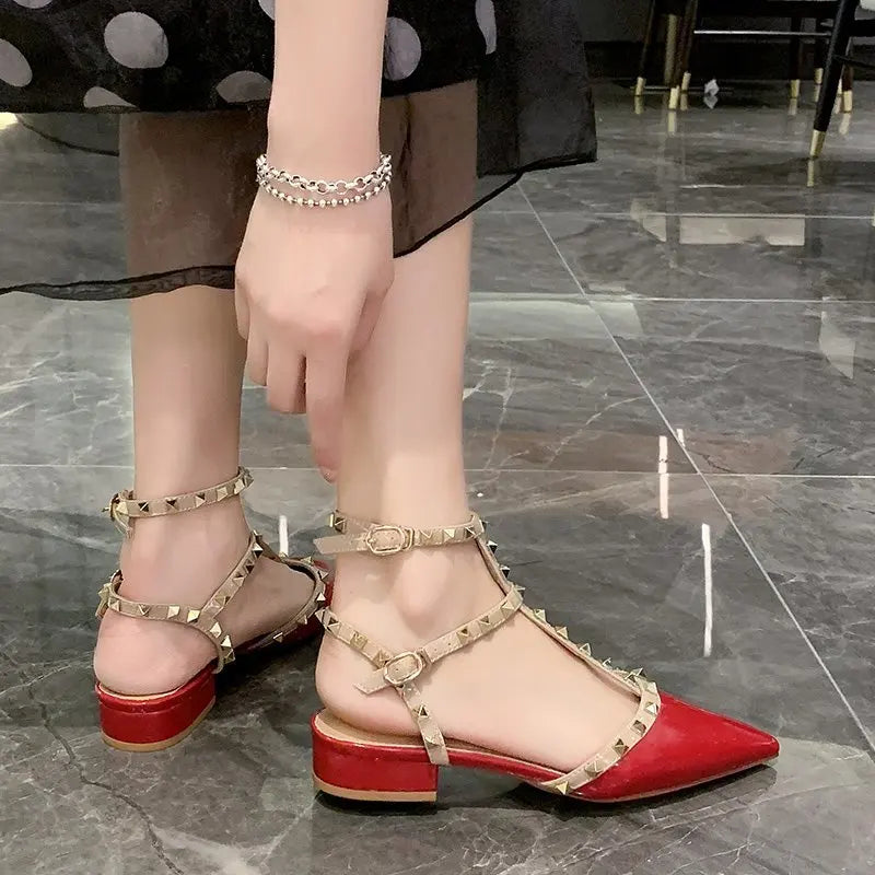 New Fashion High Heels Square Heel