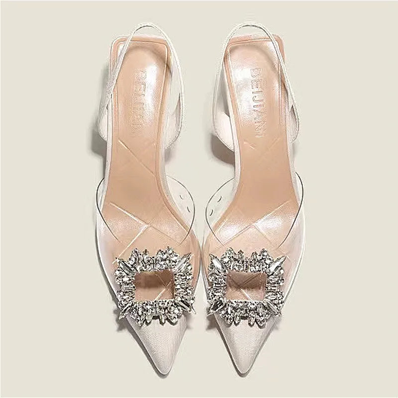 Solid Color Pointed Toe Women's High Heels