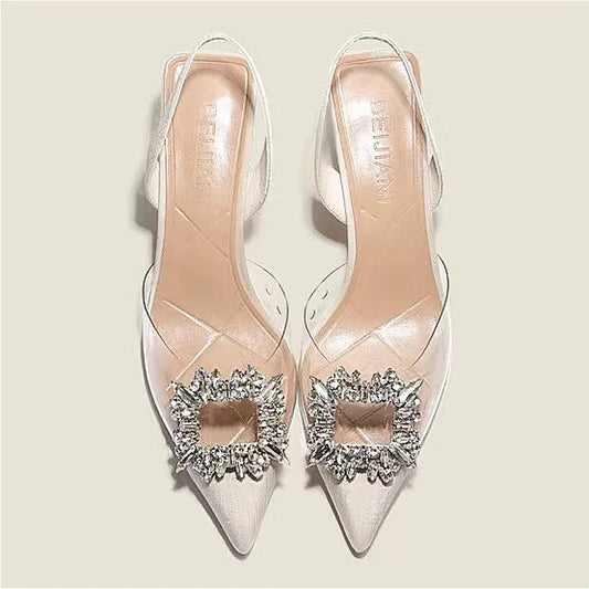 Solid Color Pointed Toe Women's High Heels