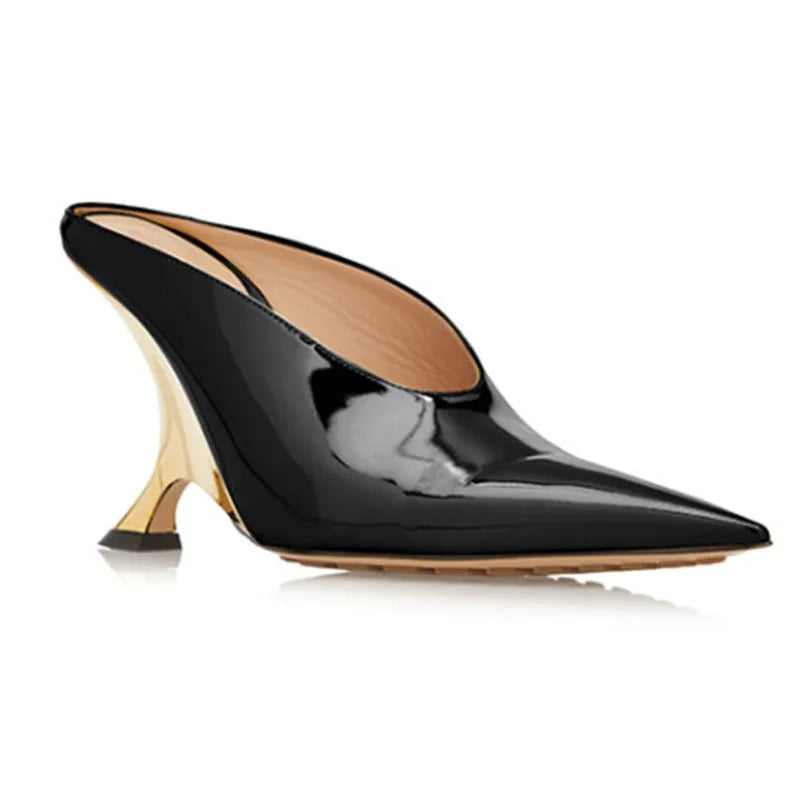 New Summer Women's Pointed Toe High Heel Mules