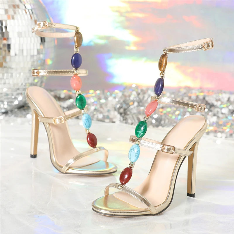 Gem Strap Heels