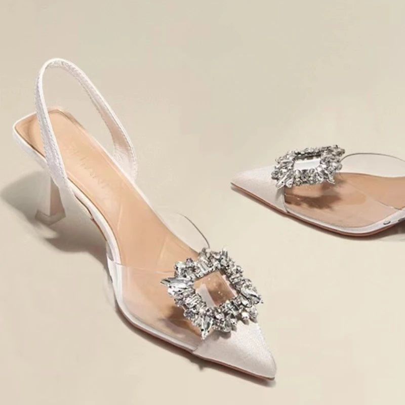 Solid Color Pointed Toe Women's High Heels