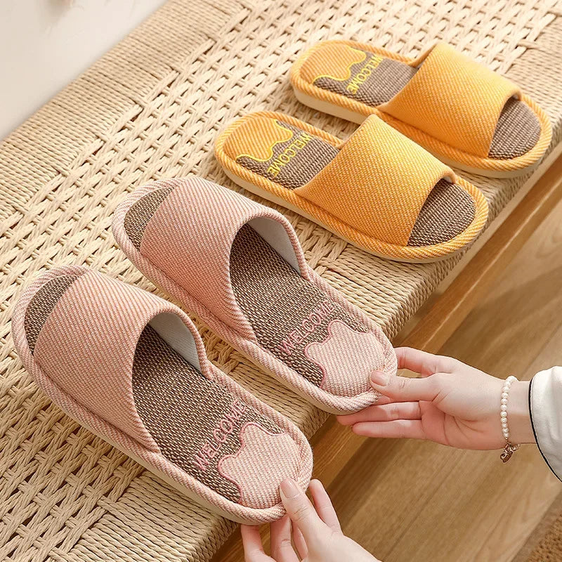 Breathable Indoor Home Slides for Couples