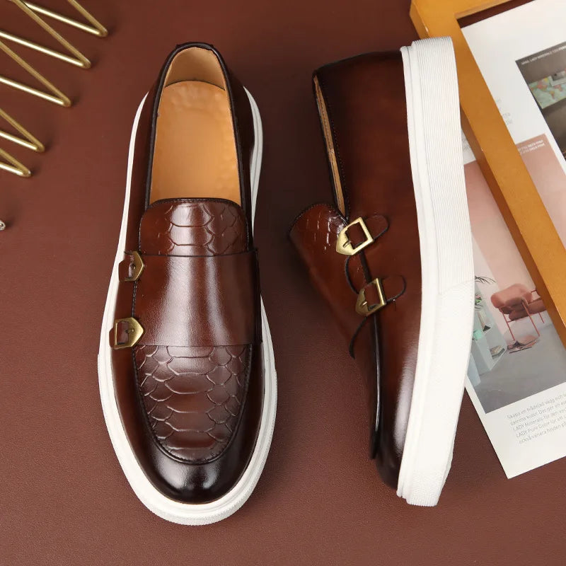 Men Retro British Style Loafers