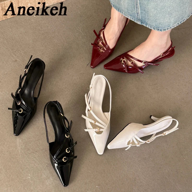 Women's Elegent Pointed Toe Thin Heel (Thin Heels)