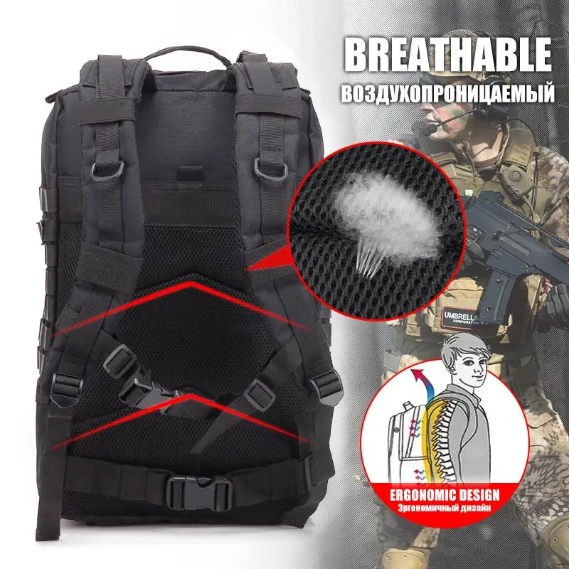 Man Tactical Backpacks HkingTraveling Bags