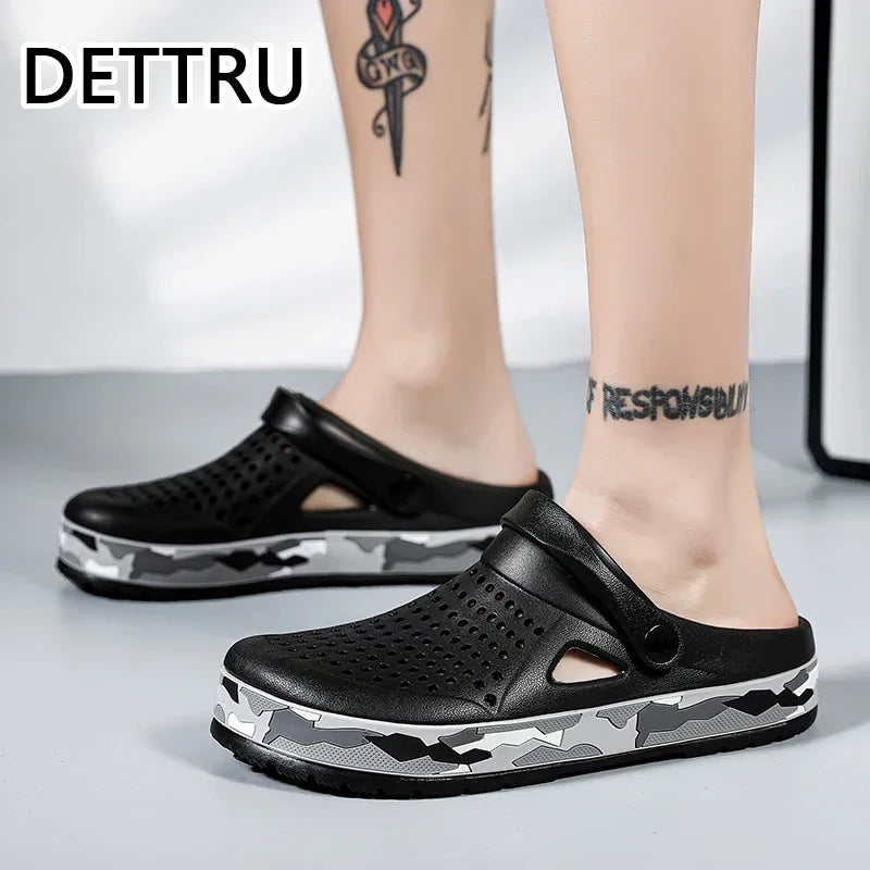 Hot Sale Brand Clogs Men Sandals Casual Shoes  EVA Lightweight Sandles Unisex Colorful Shoes for Summer Beach Zapatos Hombre
