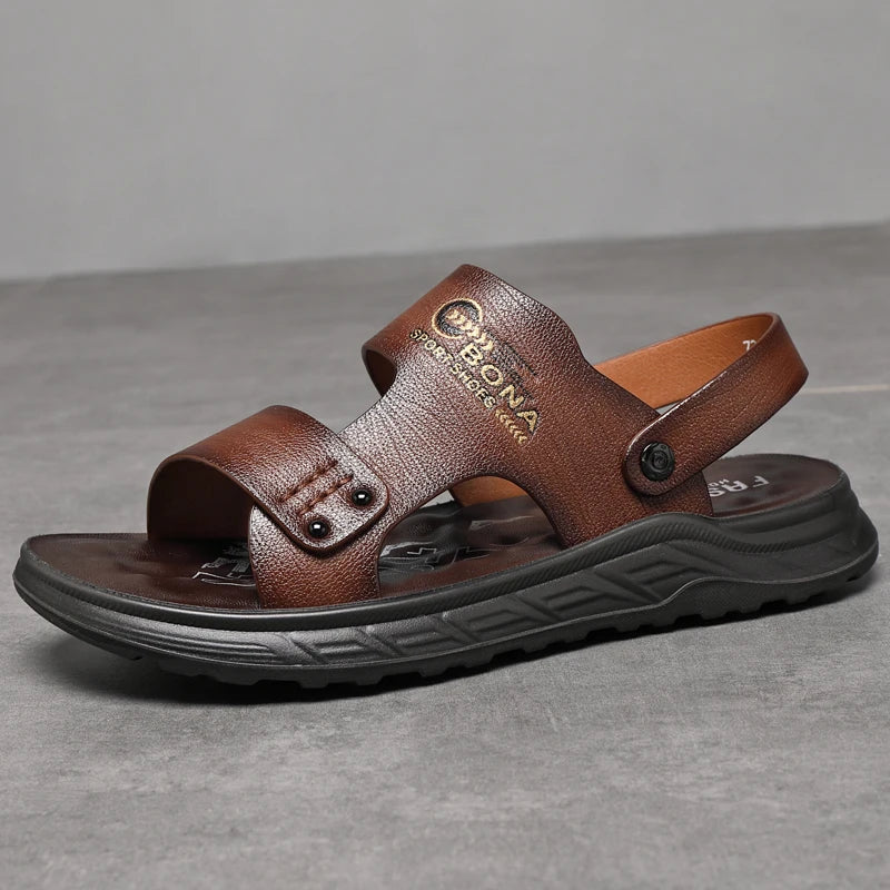 Leather Casual Shoes with Latex Pads