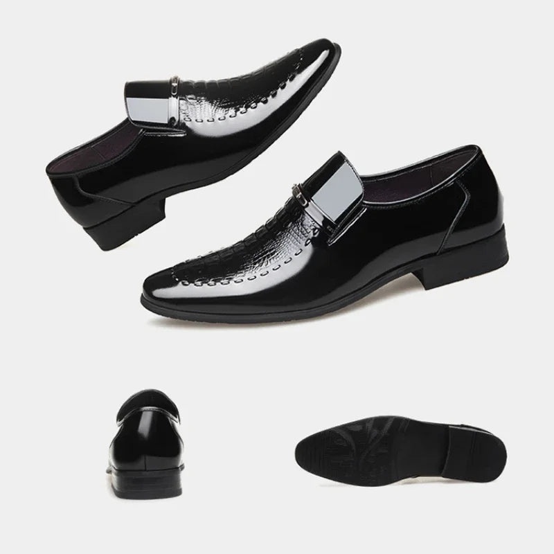 2024 Men Leather Shoes Classic Office Shoes