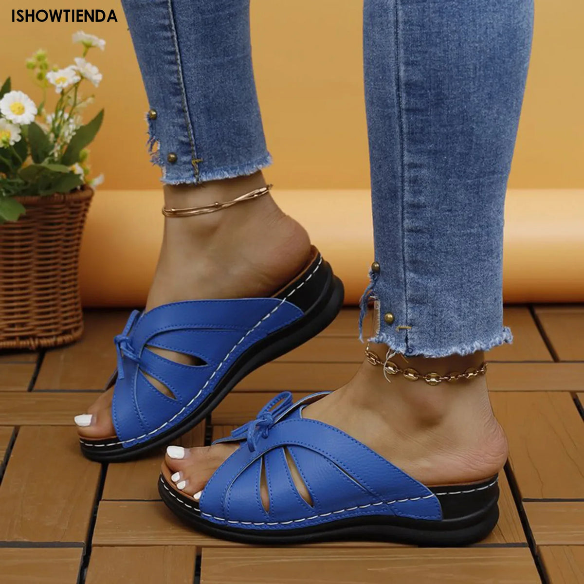 New Summer Flat Butterfy Slippers