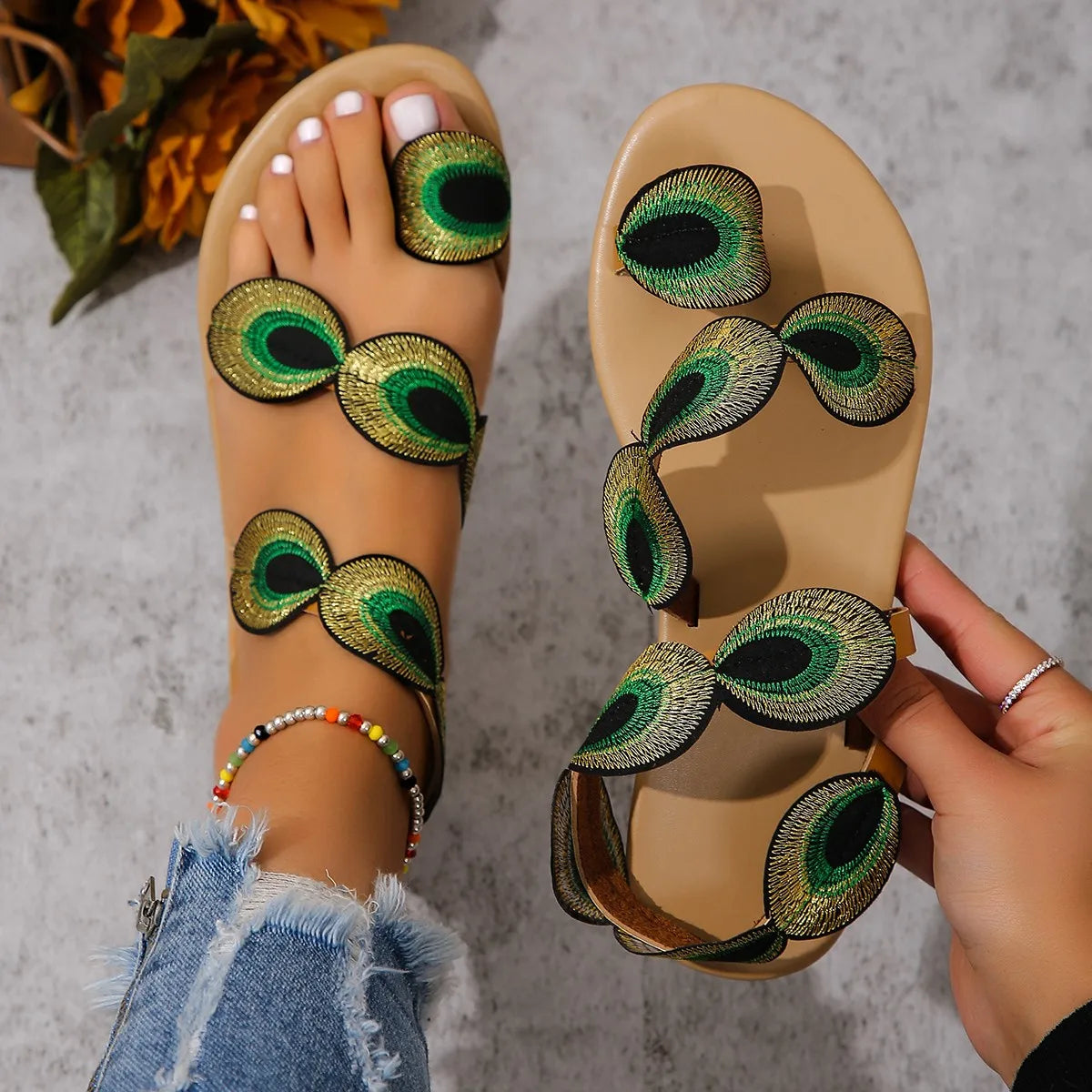 summer new European and American style beach sandals