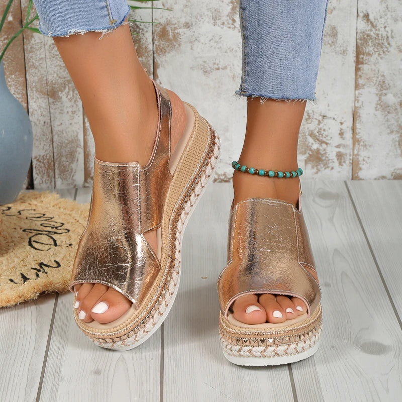 Summer New Peep Toe Wedge