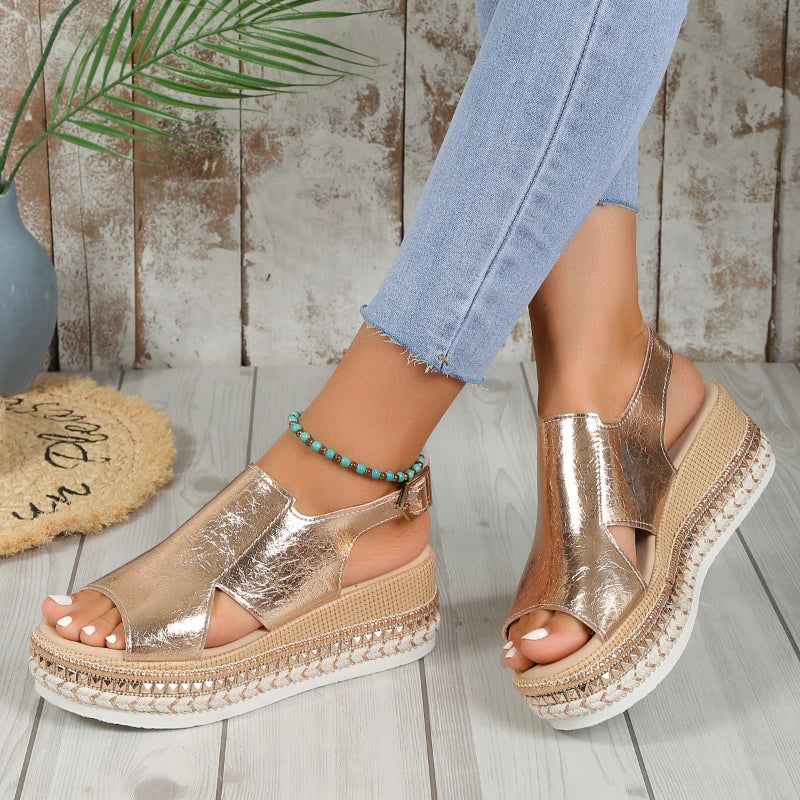 Summer New Peep Toe Wedge