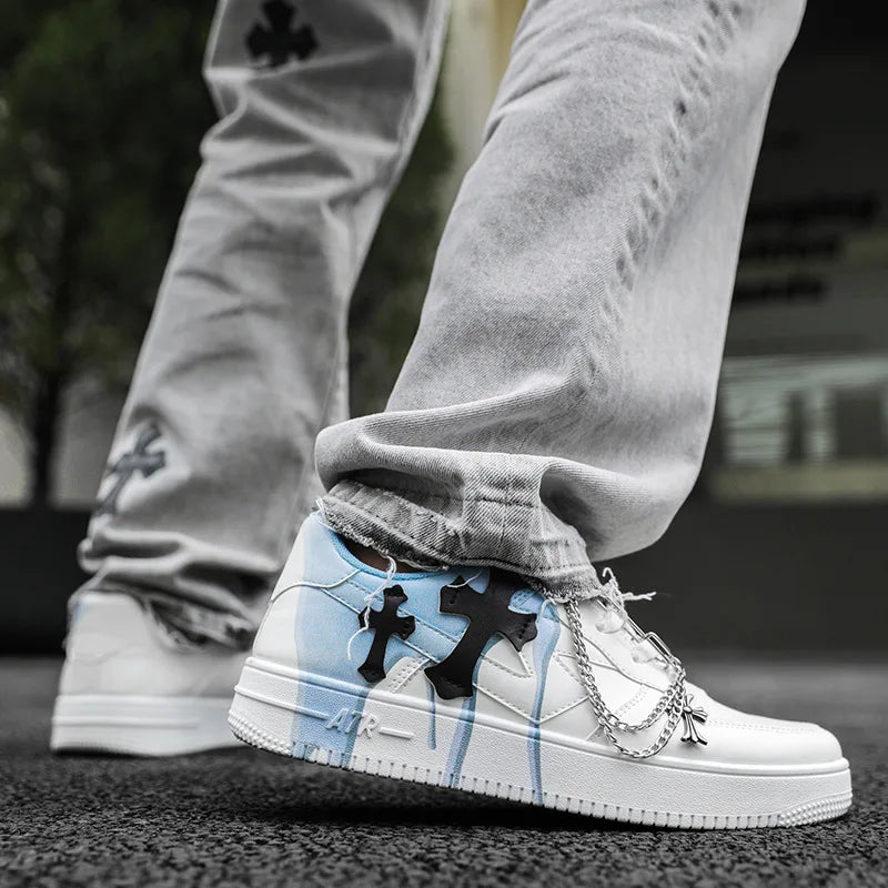 Men's Lace-Up Vulcanized Board Shoes