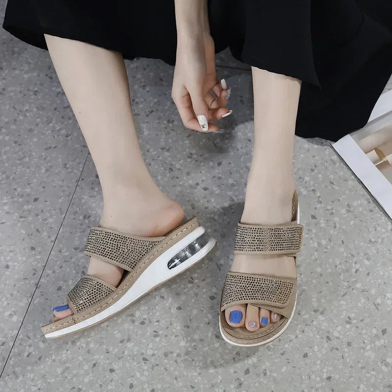 New Fashion Rhinestone Slippers