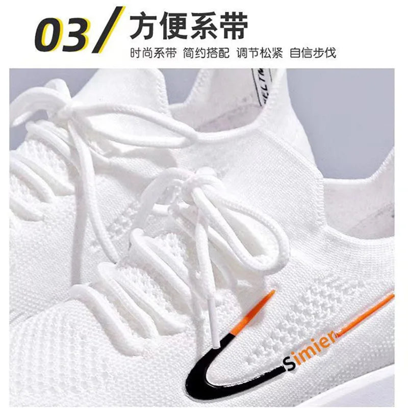 Comfortable White Fashion Casual Sneakers
