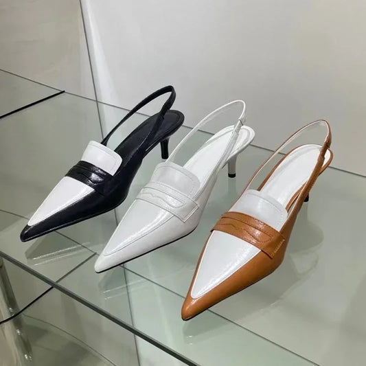 Mix Color Pointed low heels for Women