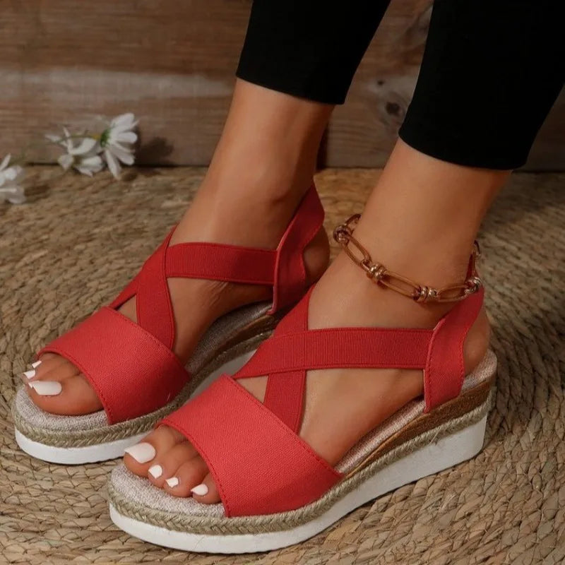 Peep Toe Sandals/wedges for Women
