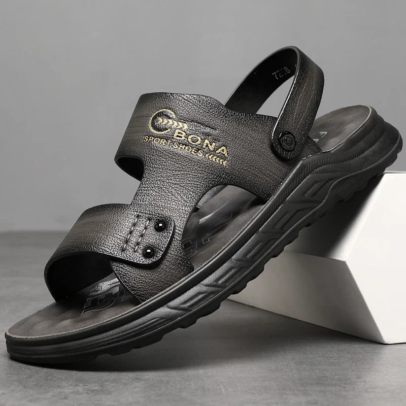 Leather Casual Shoes with Latex Pads