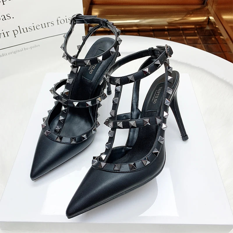 Women's Gladiator Summer Rivet High Heels