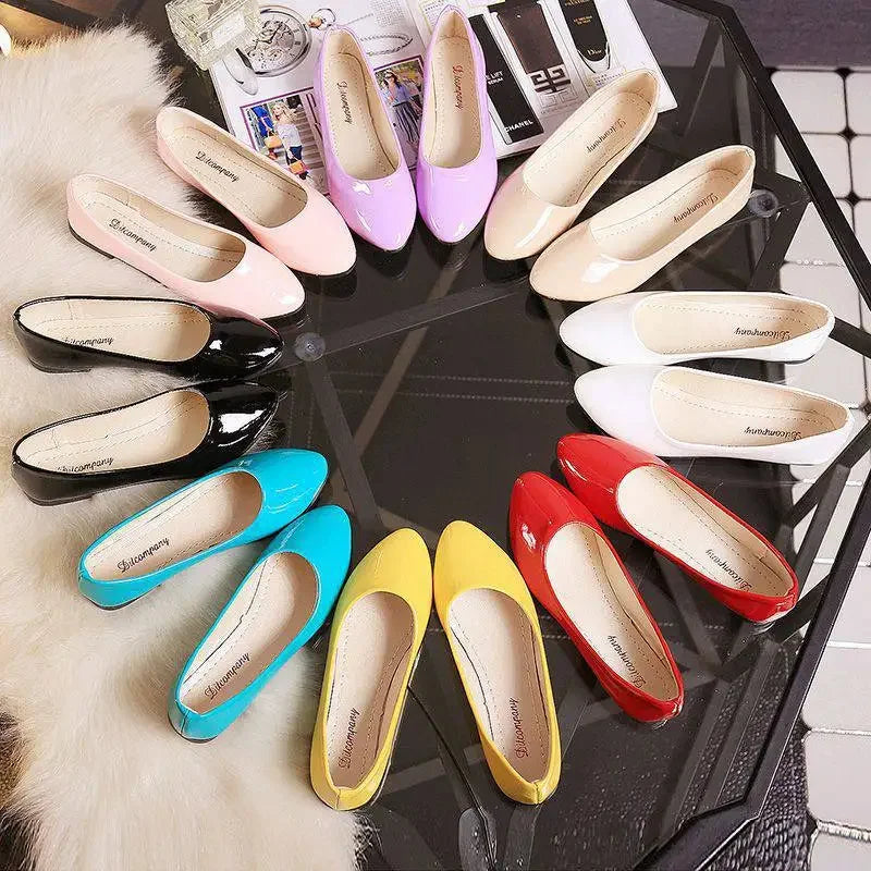 Women Candy Color Ballet Flats