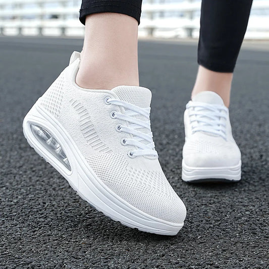 Women's White Air Sports Sneakers