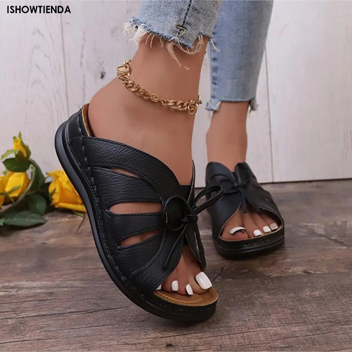 New Summer Flat Butterfy Slippers